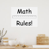 Mathe Rules! Poster (Küche)