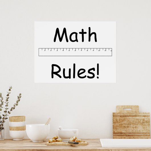 Mathe Rules! Poster (Küche)
