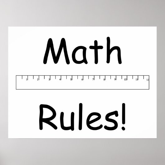 Mathe Rules! Poster (Vorne)