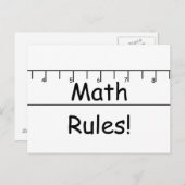 Mathe Rules! Postkarte (Vorne/Hinten)