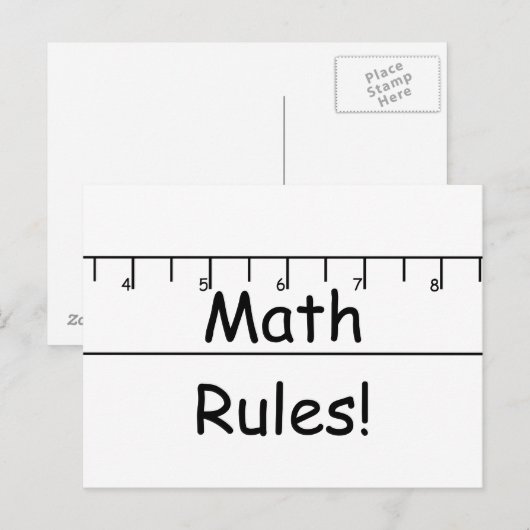 Mathe Rules! Postkarte (Vorne/Hinten)