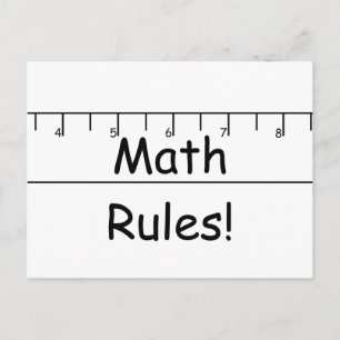 Mathe Rules! Postkarte