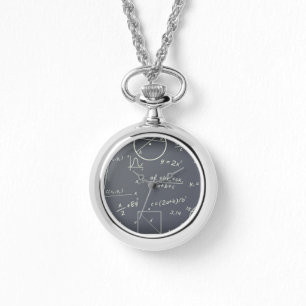 Mathe-Silber-Wrapper Armbanduhr