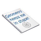 Mathe-Spaß - Geometrie behält mich in der Form Notizblock (Rechte Seite)
