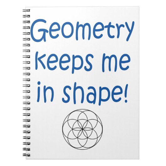 Mathe-Spaß - Geometrie behält mich in der Form Notizblock (Vorderseite)