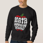 Mathe Specialist Coach Mathematics setzt sich zurü Sweatshirt<br><div class="desc">Mathematik-Spezialist Mathematik Squad zurück zur Schule</div>