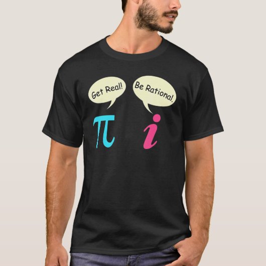Mathe Sprichwort Complex number Pie werden real se T-Shirt (Vorderseite)