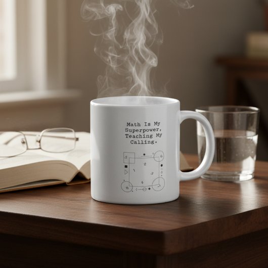 Mathe-Superpower-Lehrer | Berufung und Leidenschaf Kaffeetasse