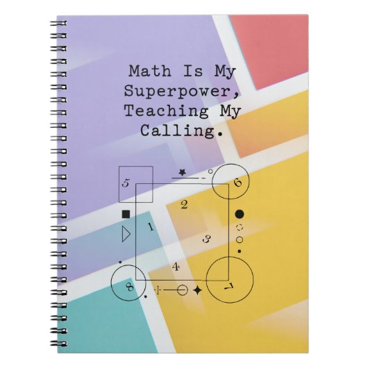 Mathe-Superpower-Lehrer | Berufung und Leidenschaf Notizblock (Vorderseite)