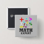 Mathe-Symbole Button (Vorne & Hinten)