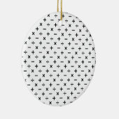 Mathe-Symbole - Schwarzweiss Keramikornament (Rechts)