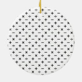 Mathe-Symbole - Schwarzweiss Keramikornament (Hinten)