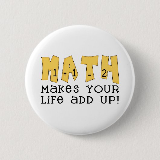 Mathe-T-Shirts und Geschenke Button (Vorderseite)