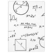 Mathe-Tafel Klemmbrett (Rückseite)