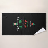 Mathe Teacher Christmas Elf Geschenkdesign Badehandtuch (Badehandtuch)