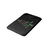 Mathe Teacher Christmas Elf Geschenkdesign Badematte (Schrägansicht)