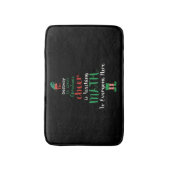 Mathe Teacher Christmas Elf Geschenkdesign Badematte (Vorderseite Vertikal)