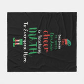 Mathe Teacher Christmas Elf Geschenkdesign Fleecedecke (Vorderseite (Horizontal))