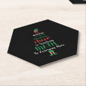 Mathe Teacher Christmas Elf Geschenkdesign Untersetzer (angewinkelt)