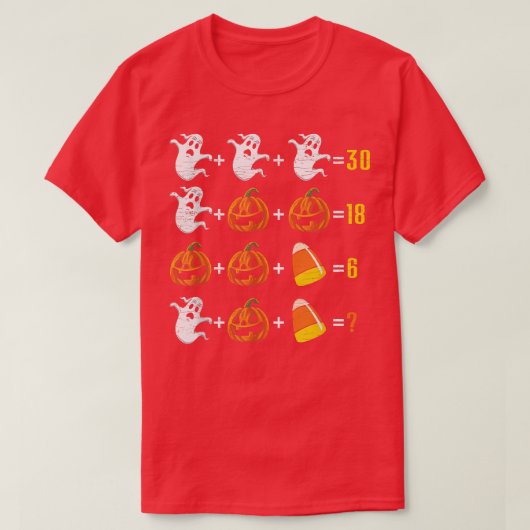 Mathe Teacher Halloween T-Shirt (Design vorne)