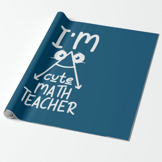 Mathe Teacher I Bin Mathe Teacher Geschenkpapier (Ungerollt)