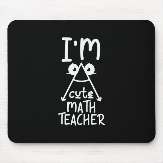 Mathe Teacher I Bin Mathe Teacher Mousepad (Vorne)