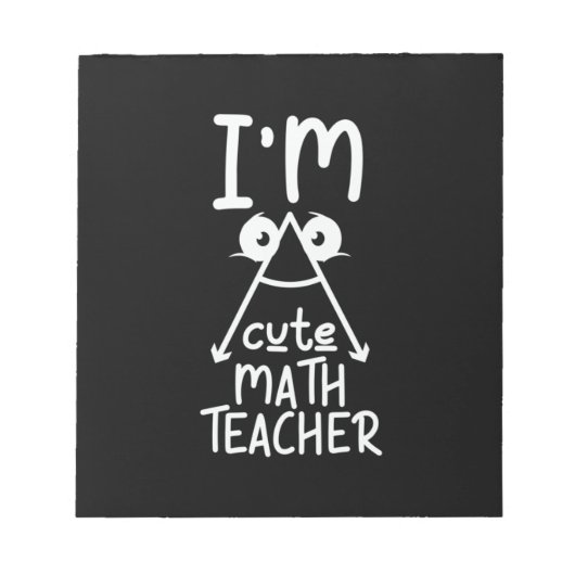 Mathe Teacher I Bin Mathe Teacher Notizblock (Vorderseite)