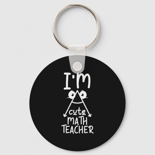 Mathe Teacher I Bin Mathe Teacher Schlüsselanhänger (Vorderseite)
