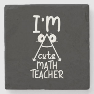 Mathe Teacher I Bin Mathe Teacher Steinuntersetzer