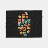 Mathe Teacher Shirt Bruh haben Sie sogar Ihre Arbe Fleecedecke (Vorderseite (Horizontal))