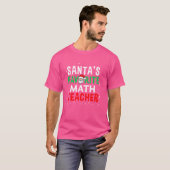 Mathe Teacher Weihnachtsgeschenk Weihnachtsmeister T-Shirt (Vorne ganz)