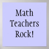 Mathe Teachers Rock! Poster (Vorne)