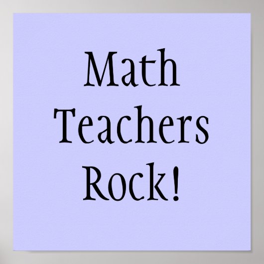 Mathe Teachers Rock! Poster (Vorne)