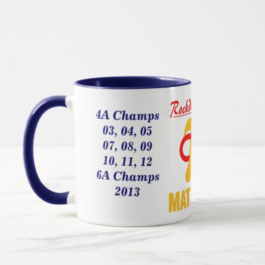 Mathe-Team-Meisterschafts-Tasse Tasse (Links)