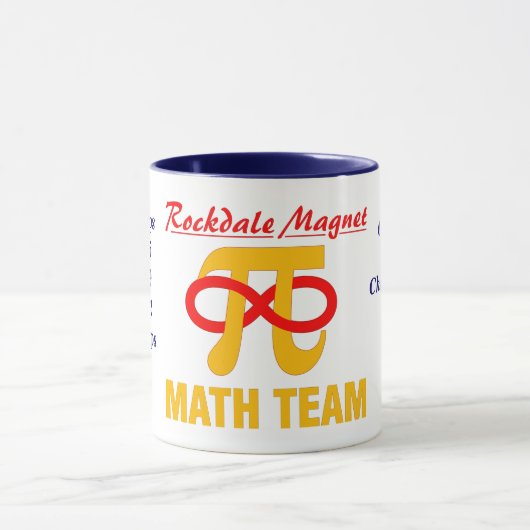 Mathe-Team-Meisterschafts-Tasse Tasse (Zentrum)