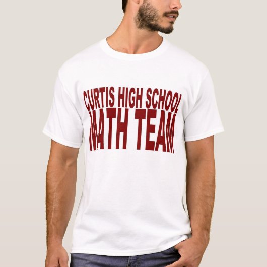MATHE-TEAM-SHIRT CURTIS HOHES T-Shirt (Vorderseite)