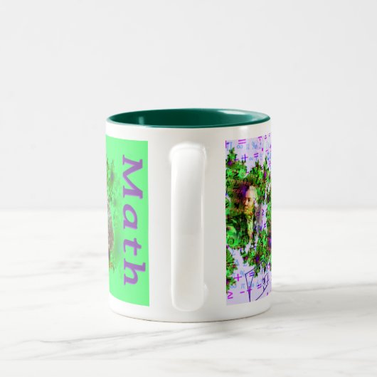 Mathe-Thema-Tasse Zweifarbige Tasse (Henkel)