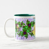 Mathe-Thema-Tasse Zweifarbige Tasse (Links)