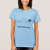 Mathe tötet Bäume T-Shirt (Vorderseite)