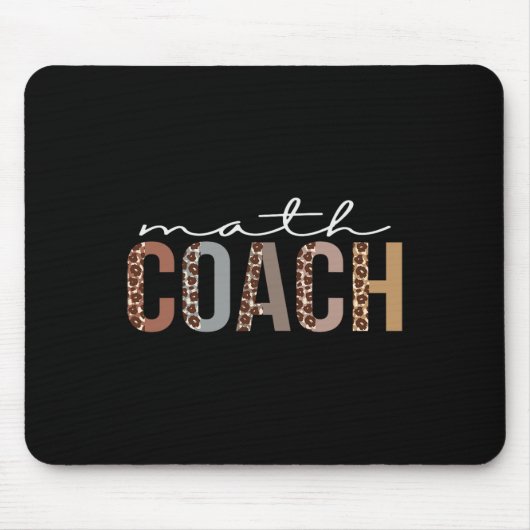 Mathe-Trainer Leopard-Schätzung Spaß für Frauen Fü Mousepad (Vorne)
