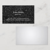 Mathe-Tutor-Tafel-Hintergrund beruflich Visitenkarte (Vorne/Hinten)