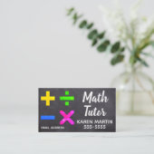 Mathe-Tutor Visitenkarte (Stehend Vorderseite)