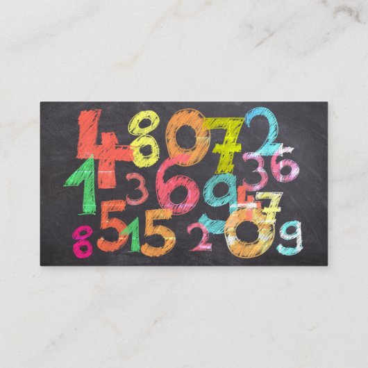 Mathe-Tutor Visitenkarte (Rückseite)