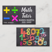 Mathe-Tutor Visitenkarte (Vorne/Hinten)