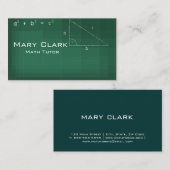 Mathe-Tutor-Visitenkarte Visitenkarte (Vorne/Hinten)