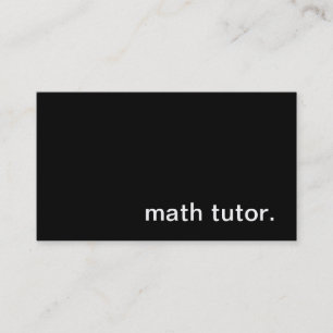 Mathe-Tutor-Visitenkarte Visitenkarte
