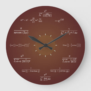 Mathe-Uhr Große Wanduhr