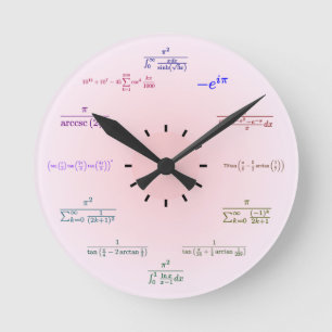 Mathe-Uhr Runde Wanduhr