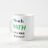 Mathe unterrichten kaffeetasse (Vorderseite Links)