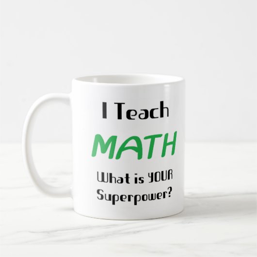 Mathe unterrichten kaffeetasse (Links)